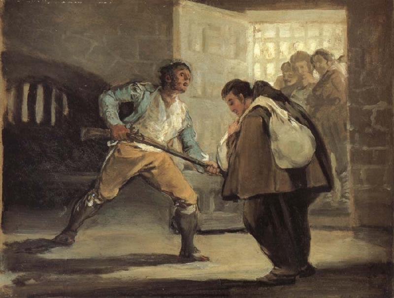 Francisco Goya El Maragato Points a gun oil painting picture
